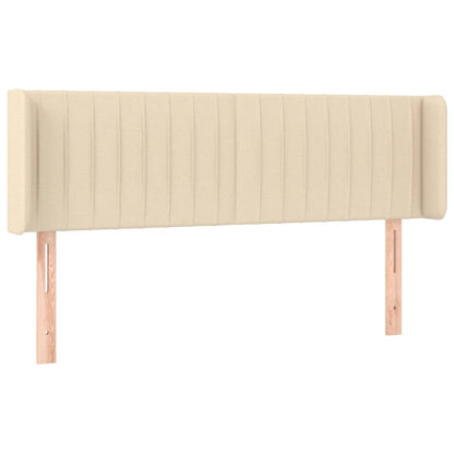 Hoofdbord Led Stof Kleurig 147 x 16 x 78/88 cm Crème