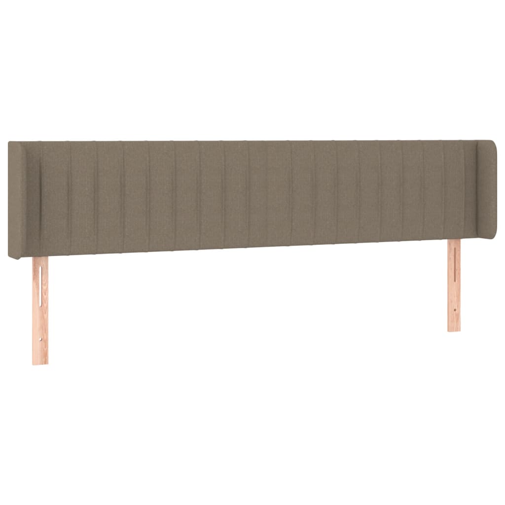 Hoofdbord Led Stof 183 x 16 x 78/88 cm Taupe