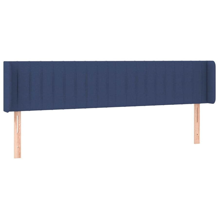 Hoofdbord Led Stof 183 x 16 x 78/88 cm Blauw