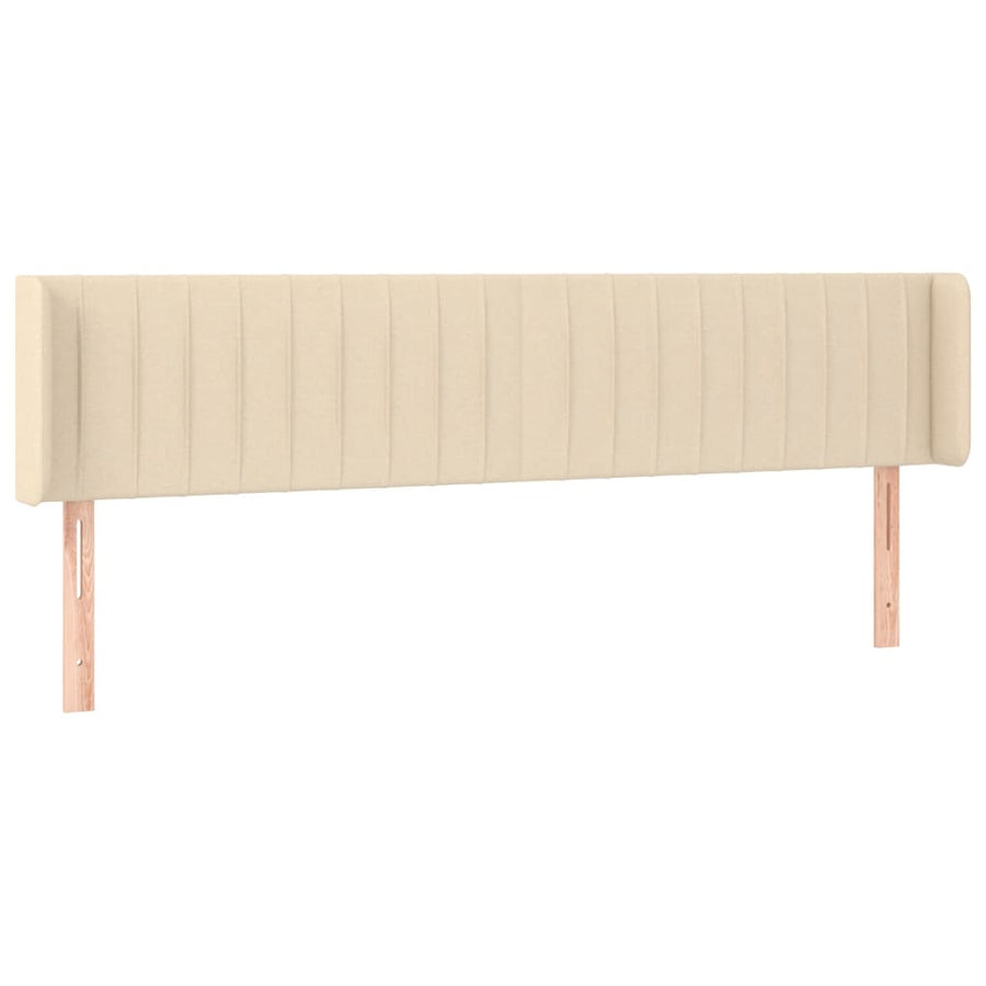 Hoofdbord Led Stof Kleurig Crème 203 x 16 x 78/88 cm
