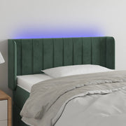 Hoofdbord LED 83x16x78/88 cm fluweel donkergroen