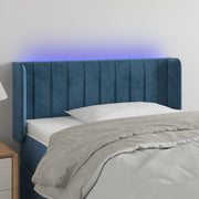 Headboard LED 103x16x78/88 cm velvet dark blue
