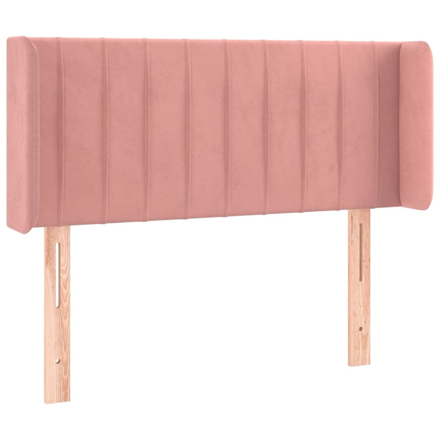 Hoofdbord Led Fluweel 103 x 16 x 78/88 cm Roze