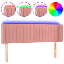 Hoofdbord Led Fluweel 147 x 16 x 78/88 cm Roze