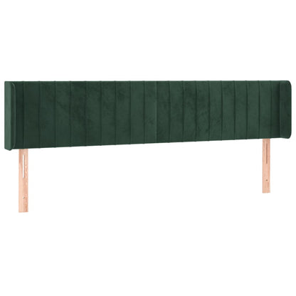 Hoofdbord Led Fluweel 1 163 x 16 x 78/88 cm Donkergroen
