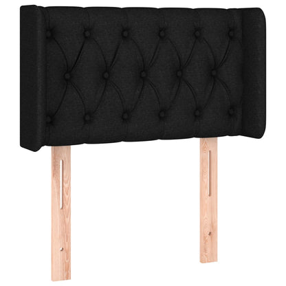 Hoofdbord Led Stof 83 x 16 x 78/88 cm Zwart