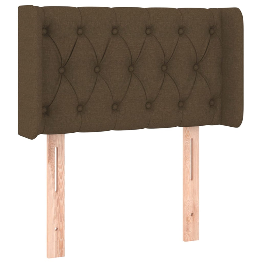 Hoofdbord Led Stof 83 x 16 x 78/88 cm Donkerbruin