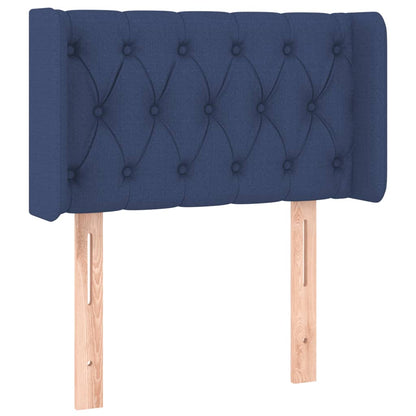 Hoofdbord Led Stof 83 x 16 x 78/88 cm Blauw
