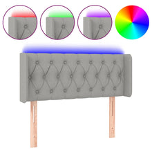 Hoofdbord Led Stof 93 x 16 x 78/88 cm Lichtgrijs