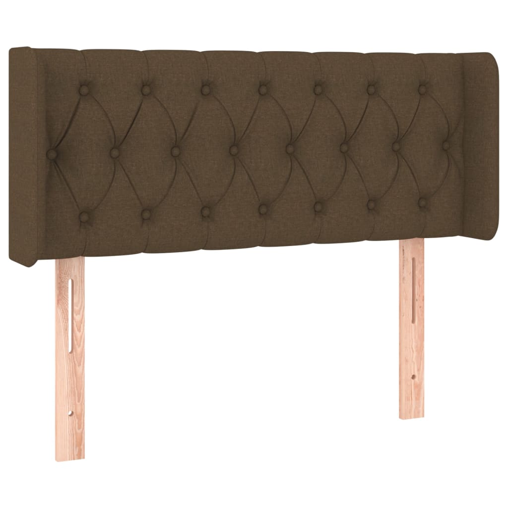Hoofdbord Led Stof 93 x 16 x 78/88 cm Donkerbruin