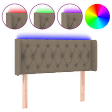 Hoofdbord Led Stof 93 x 16 x 78/88 cm Taupe