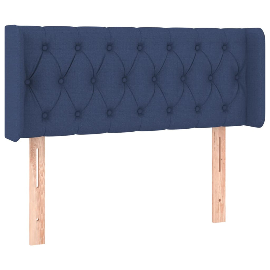 Hoofdbord Led Stof 93 x 16 x 78/88 cm Blauw