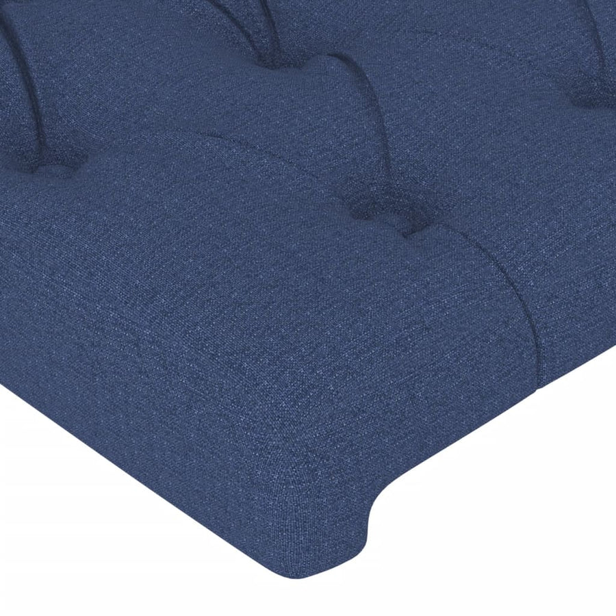 Hoofdbord Led Stof 93 x 16 x 78/88 cm Blauw