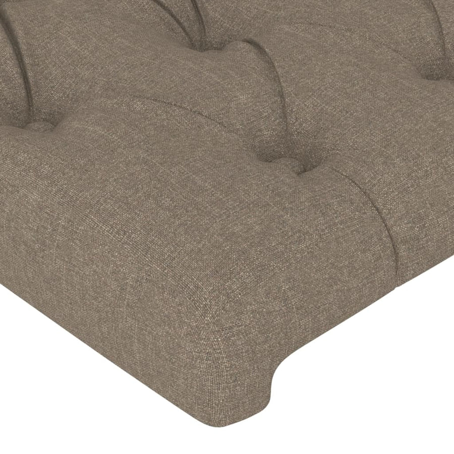 Hoofdbord Led Stof 147 x 16 x 78/88 cm Taupe