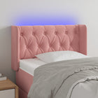 Hoofdbord Led Fluweel 83 x 16 x 78/88 cm Roze