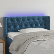 Headboard LED 93x16x78/88 cm velvet blue