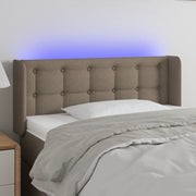 Hoofdbord 83x16x78/88 cm stof taupe LED