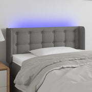 Hoofdbord LED 93x16x78/88 cm stof donkergrijs