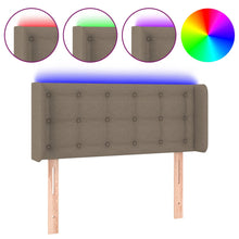 Hoofdbord Led Stof 93 x 16 x 78/88 cm Taupe