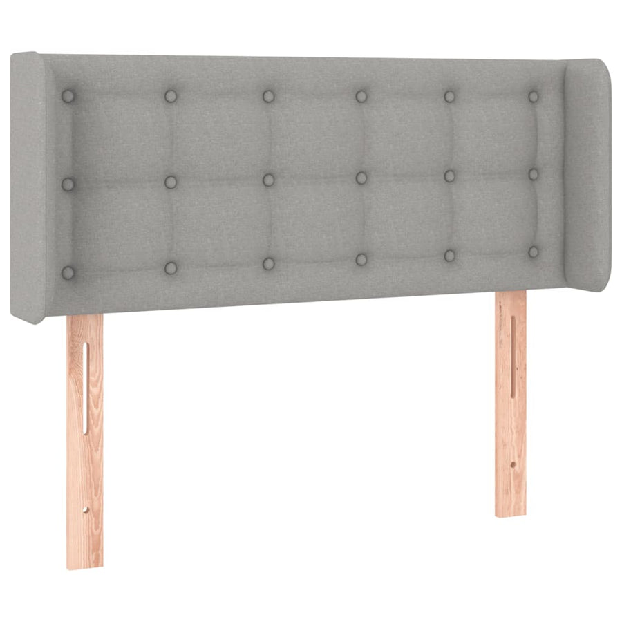 Hoofdbord Led Stof 103 x 16 x 78/88 cm Lichtgrijs