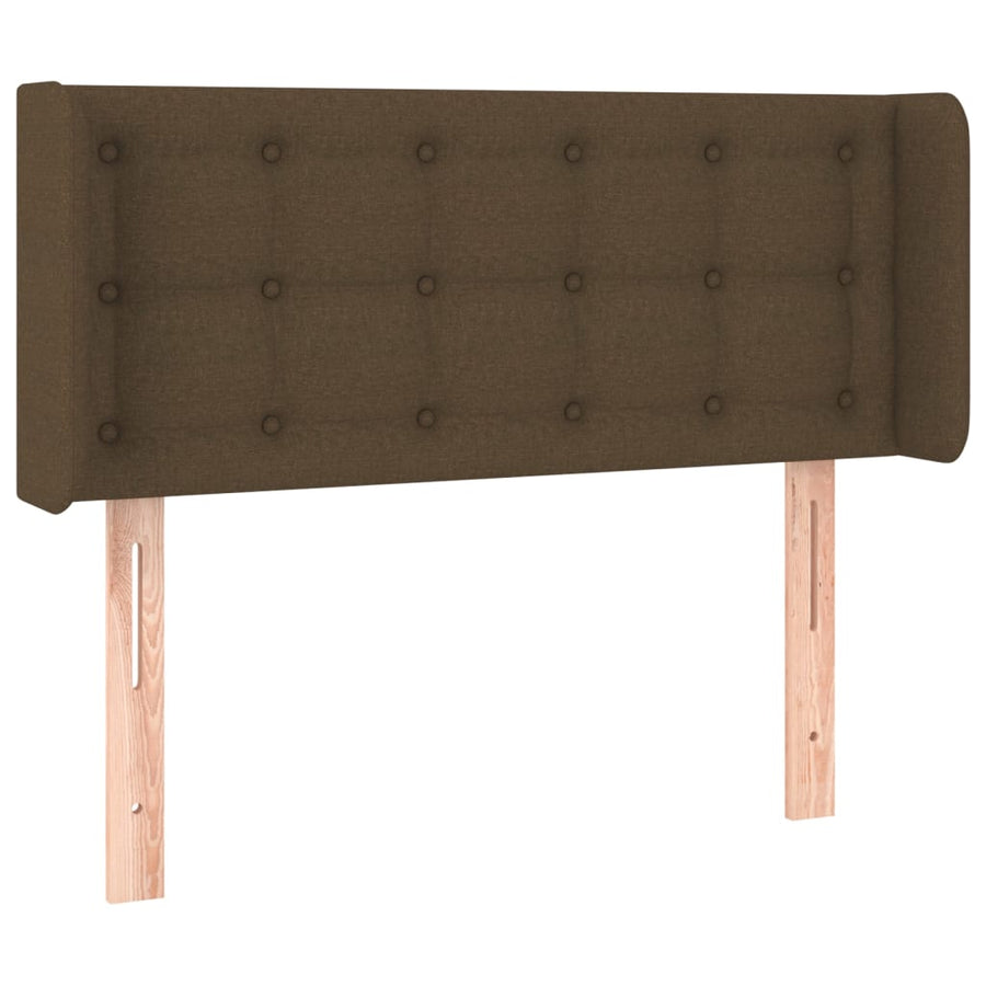 Hoofdbord Led Stof 103 x 16 x 78/88 cm Donkerbruin