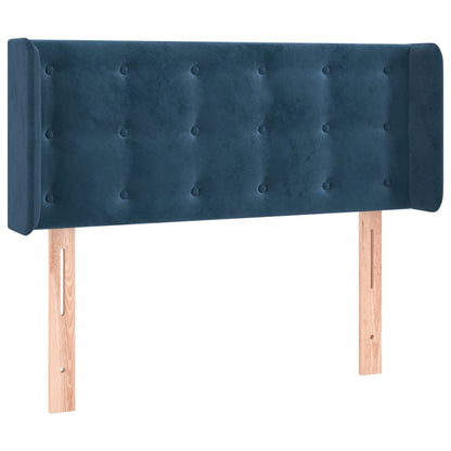 Hoofdbord Led Fluweel Blauw 93 x 16 x 78/88 cm Donkerblauw