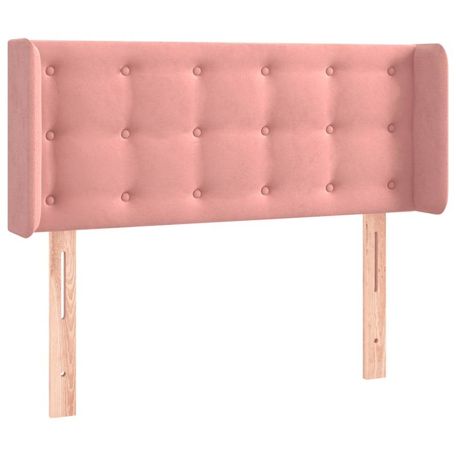 Hoofdbord Led Fluweel 93 x 16 x 78/88 cm Roze