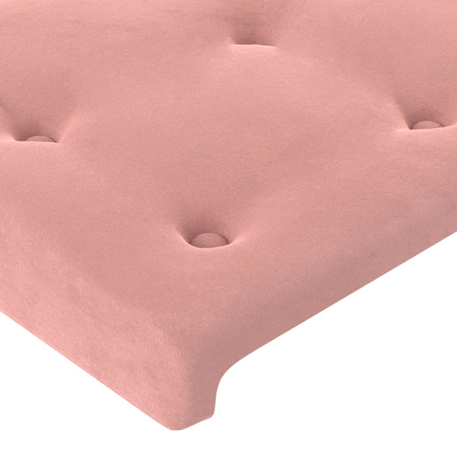 Hoofdbord Led 183X16X78/88 Cm Fluweel Roze 183 x 16 x 78/88 cm