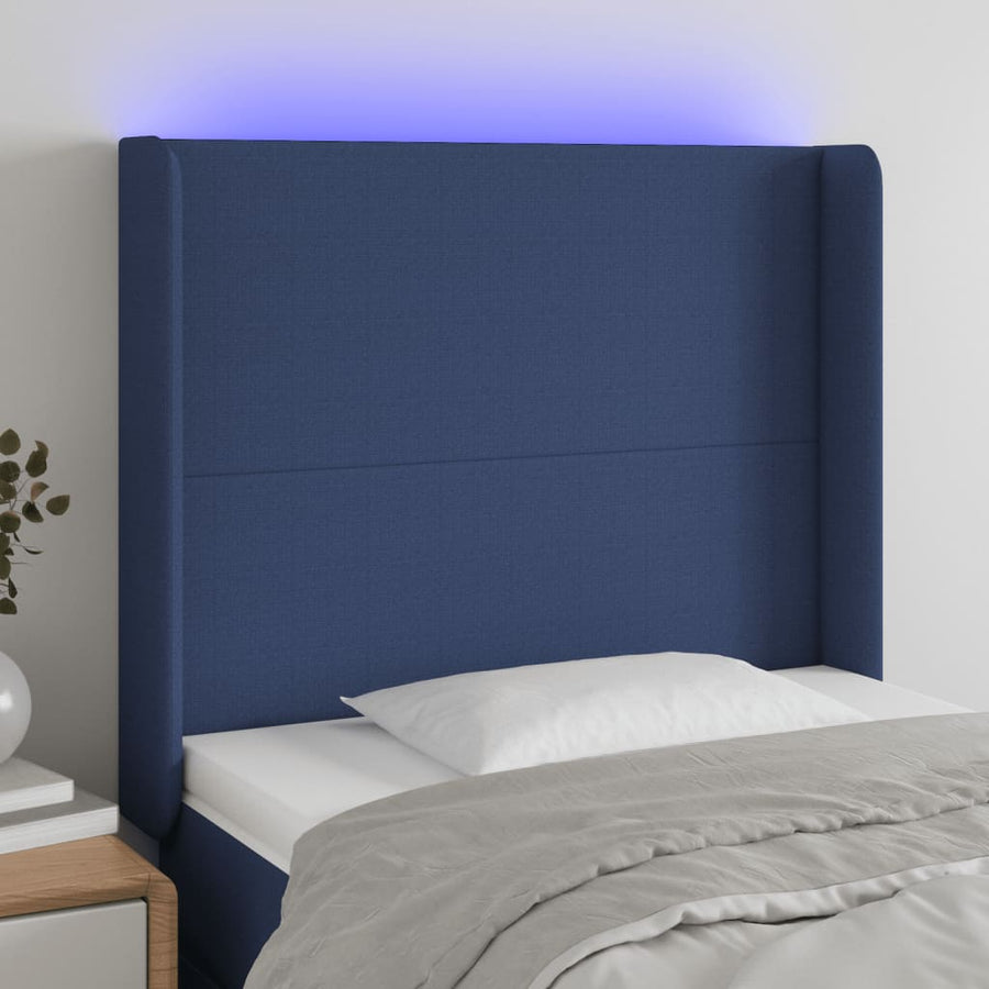 Hoofdbord Led 183X16X78/88 Cm Stof Taupe
