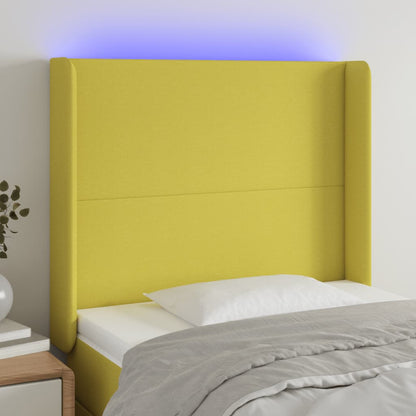 Hoofdbord Led 183X16X78/88 Cm Stof Taupe
