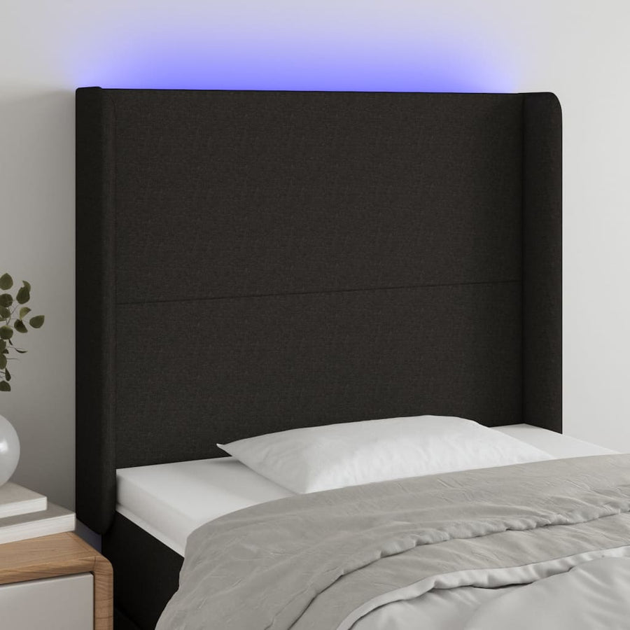 Hoofdbord Led 183X16X78/88 Cm Stof Taupe