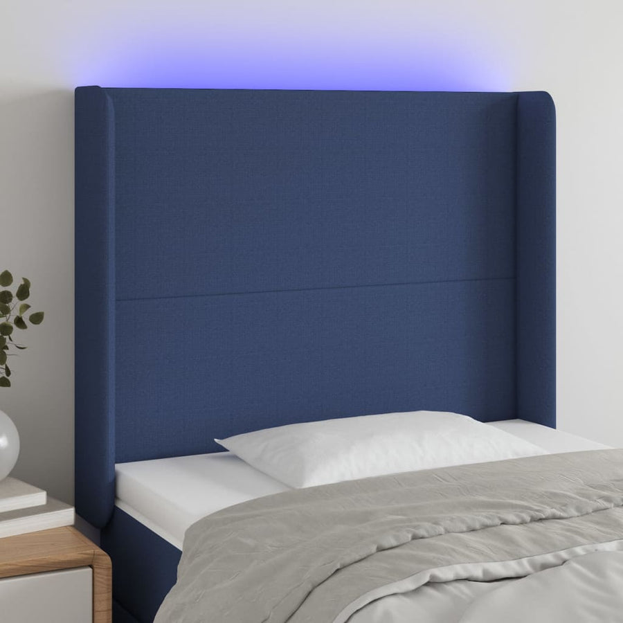 Hoofdbord Led 183X16X78/88 Cm Stof Taupe