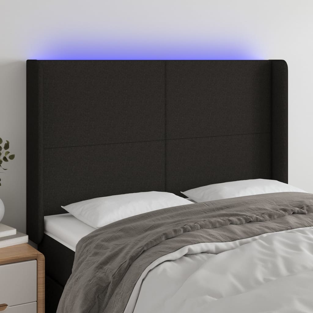Hoofdbord Led 183X16X78/88 Cm Stof Taupe