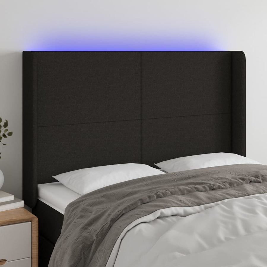 Hoofdbord Led 183X16X78/88 Cm Stof Taupe