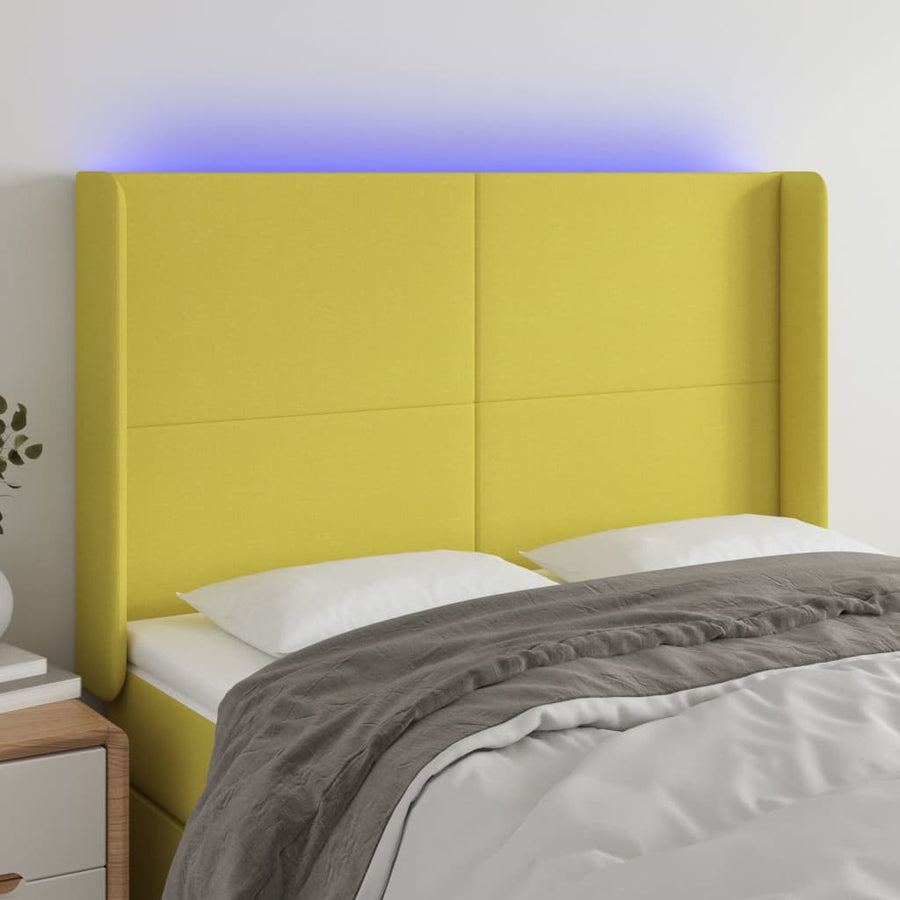 Hoofdbord Led 183X16X78/88 Cm Stof Taupe