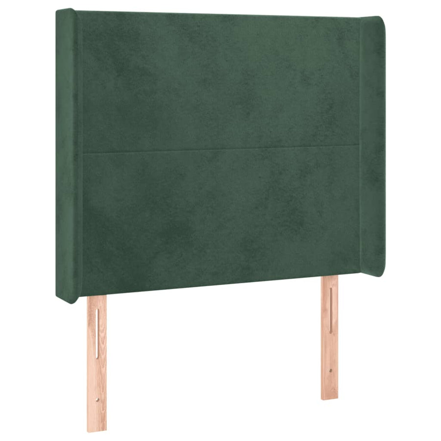 Hoofdbord Led Fluweel 93 x 16 x 118/128 cm