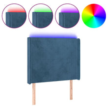 Hoofdbord Led Fluweel 103 x 16 x 118/128 cm
