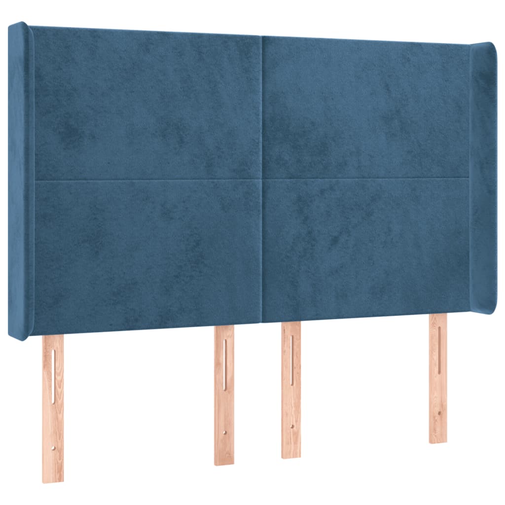 Hoofdbord Led Fluweel 147 x 16 x 118/128 cm