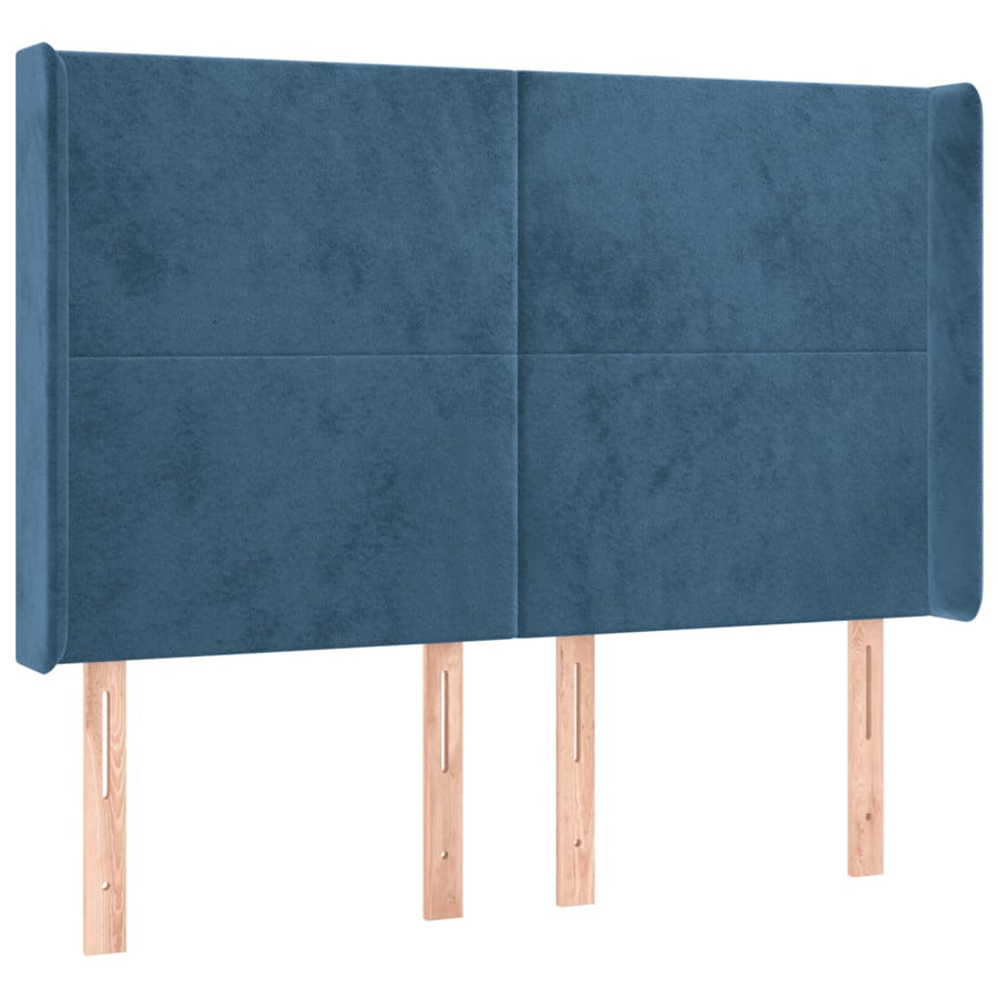 Hoofdbord Led Fluweel 147 x 16 x 118/128 cm