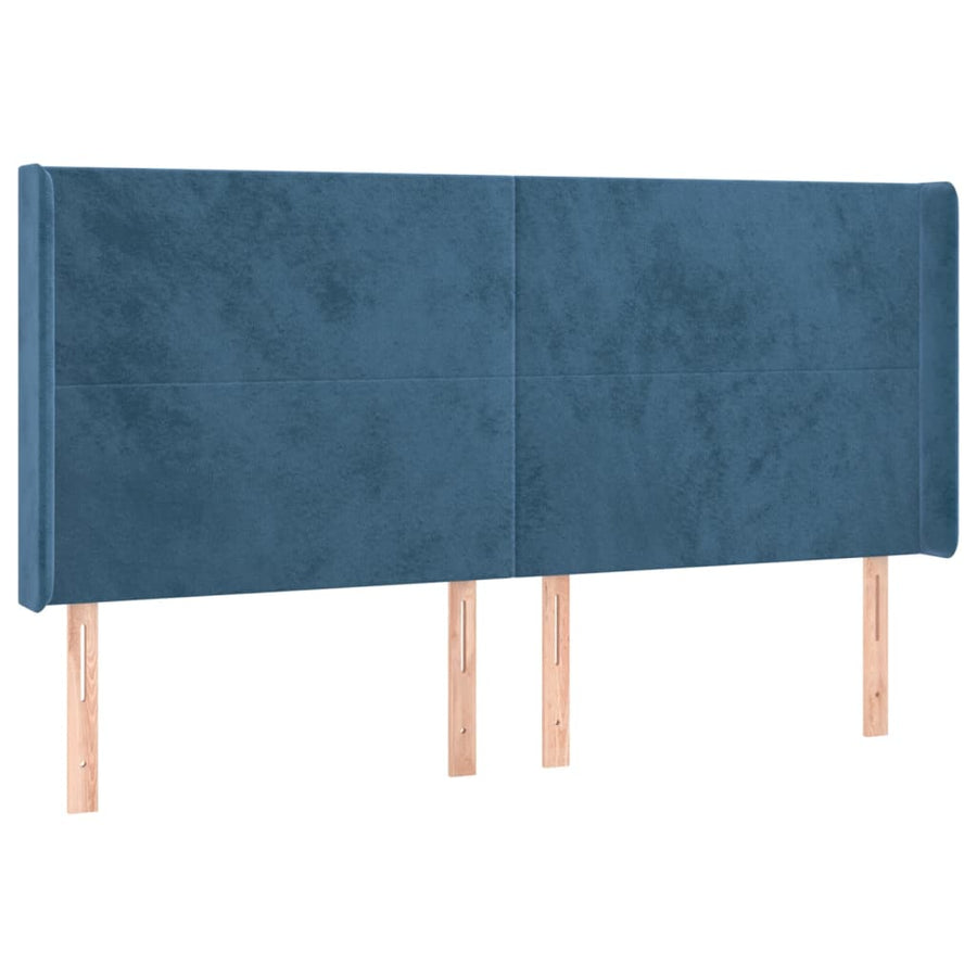 Hoofdbord Led Fluweel 163 x 16 x 118/128 cm