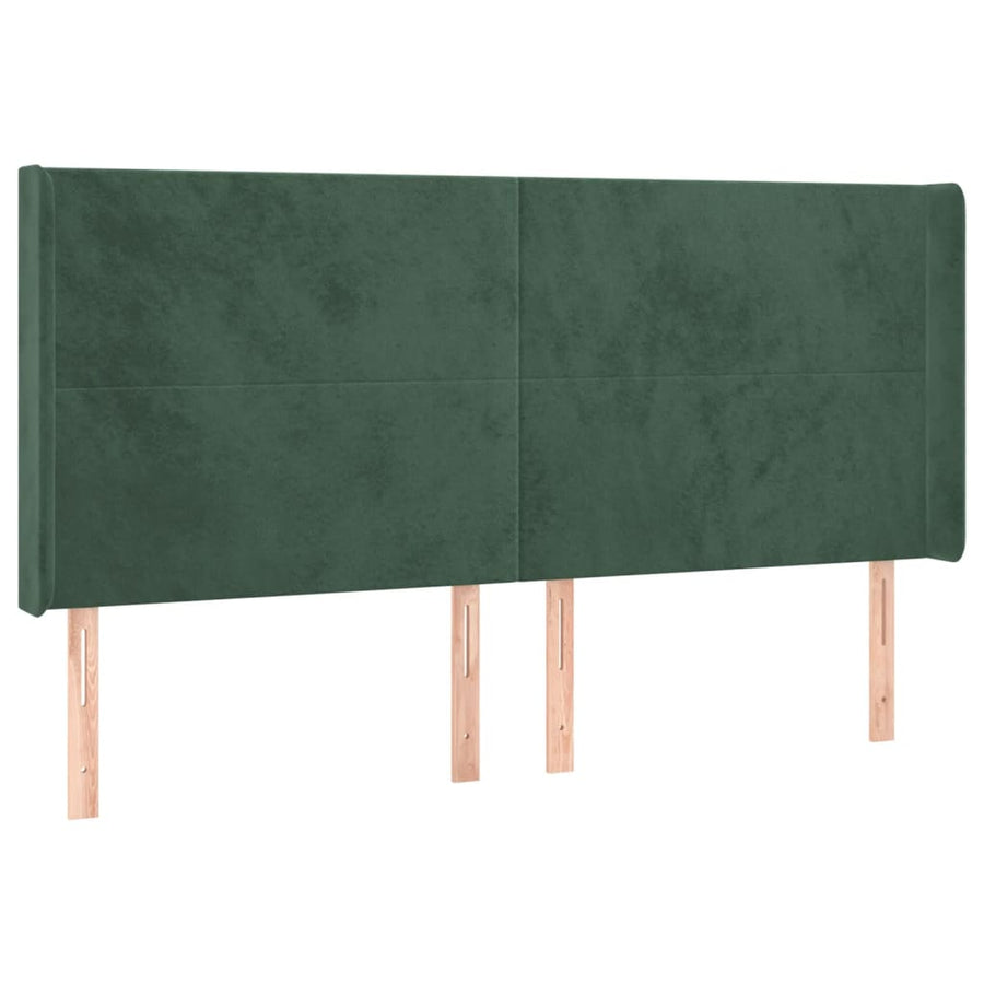 Hoofdbord Led Fluweel 183 x 16 x 118/128 cm