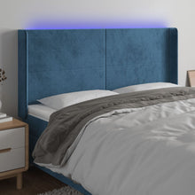 Hoofdbord Led Fluweel 203 x 16 x 118/128 cm