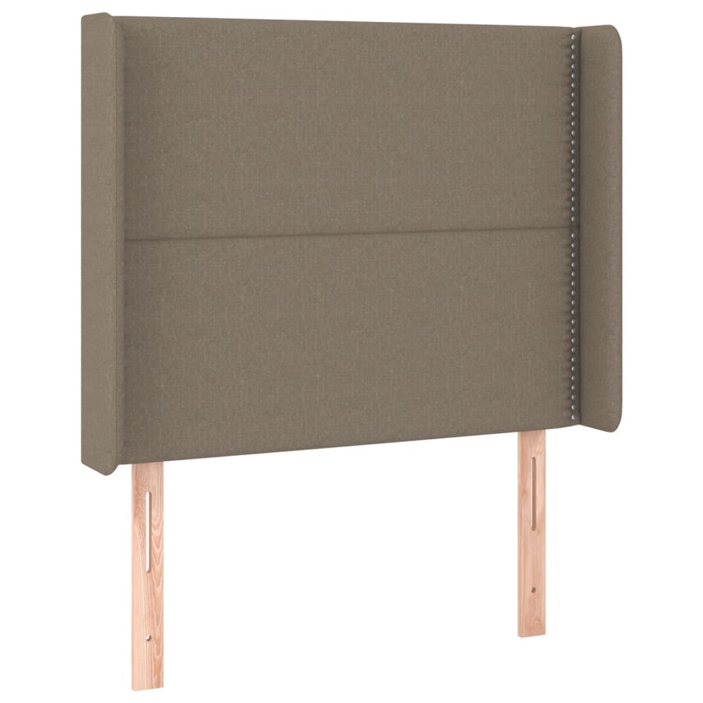 Hoofdbord Led Stof Taupe 93 x 16 x 118/128 cm