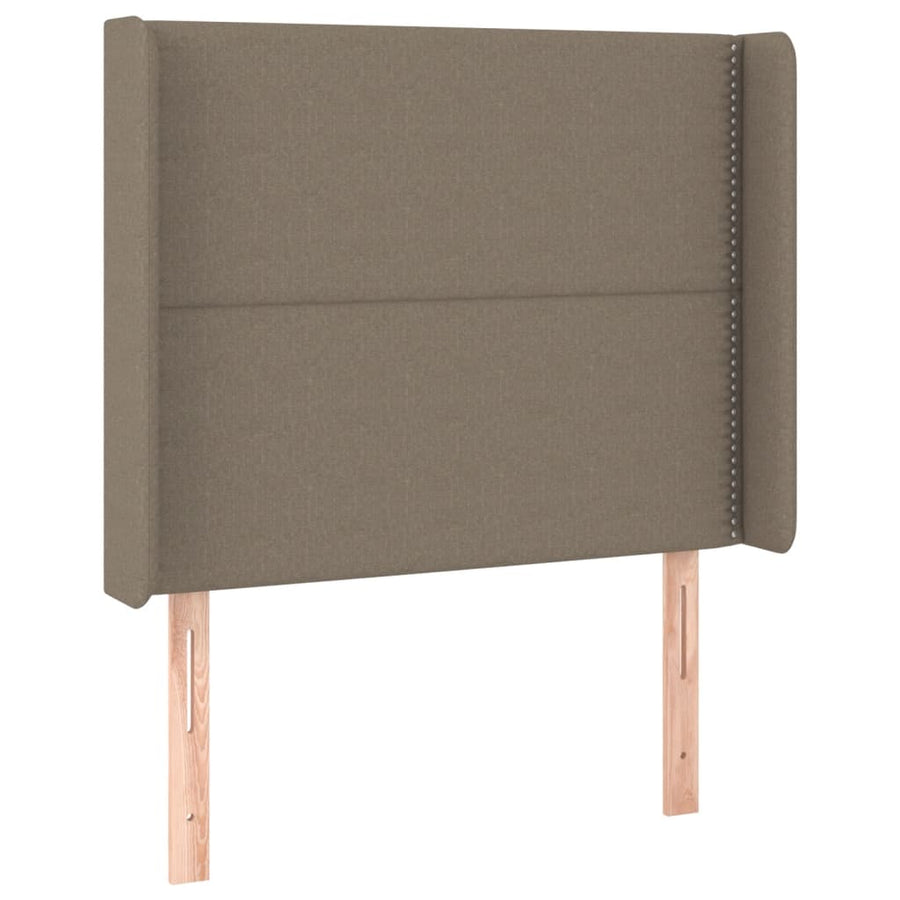 Hoofdbord Led Stof Taupe 93 x 16 x 118/128 cm