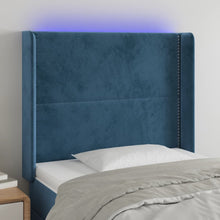Hoofdbord Led Fluweel 83 x 16 x 118/128 cm