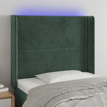 Hoofdbord Led Fluweel 93 x 16 x 118/128 cm