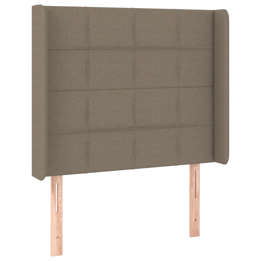 Hoofdbord Led Stof 93 x 16 x 118/128 cm Taupe