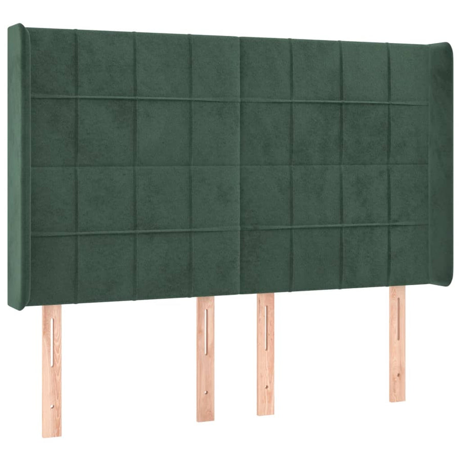 Hoofdbord Led Fluweel 147 x 16 x 118/128 cm