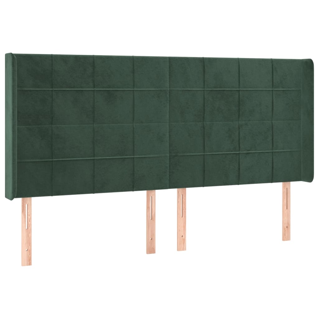 Hoofdbord Led Fluweel 183 x 16 x 118/128 cm