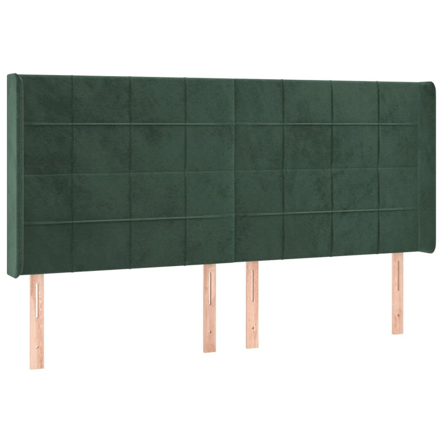 Hoofdbord Led Fluweel 183 x 16 x 118/128 cm